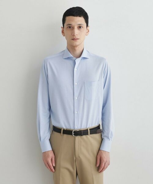 TAKEO KIKUCHI/タケオキクチ クールマックス コンパクトジャージ シャツ ブルー(091) 03(L)