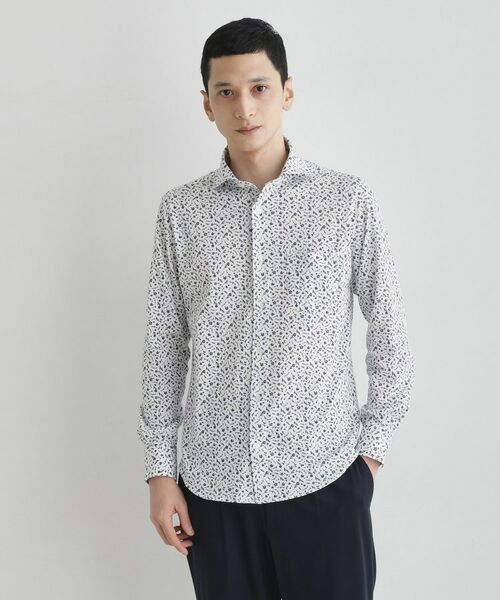 TAKEO KIKUCHI / タケオキクチ シャツ・ブラウス | クールマックス 鹿の子 フラワープリントシャツ | 詳細10