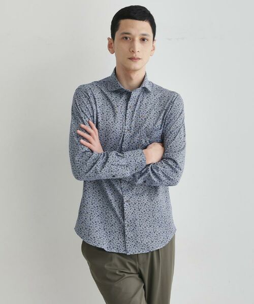 TAKEO KIKUCHI / タケオキクチ シャツ・ブラウス | クールマックス 鹿の子 フラワープリントシャツ | 詳細30