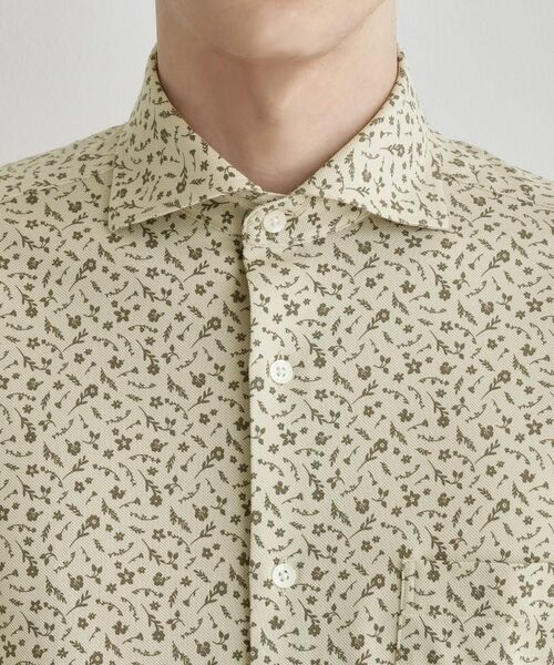 TAKEO KIKUCHI / タケオキクチ シャツ・ブラウス | クールマックス 鹿の子 フラワープリントシャツ | 詳細5