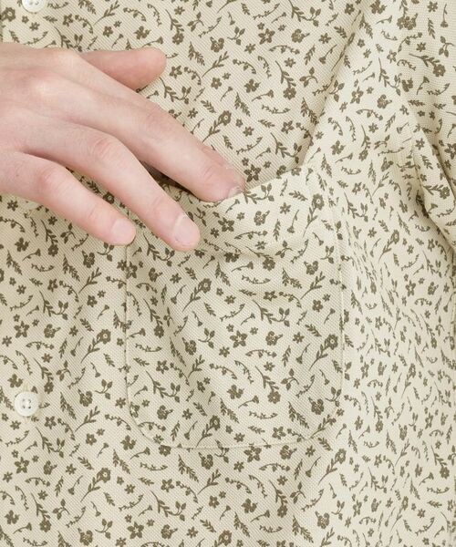 TAKEO KIKUCHI / タケオキクチ シャツ・ブラウス | クールマックス 鹿の子 フラワープリントシャツ | 詳細6