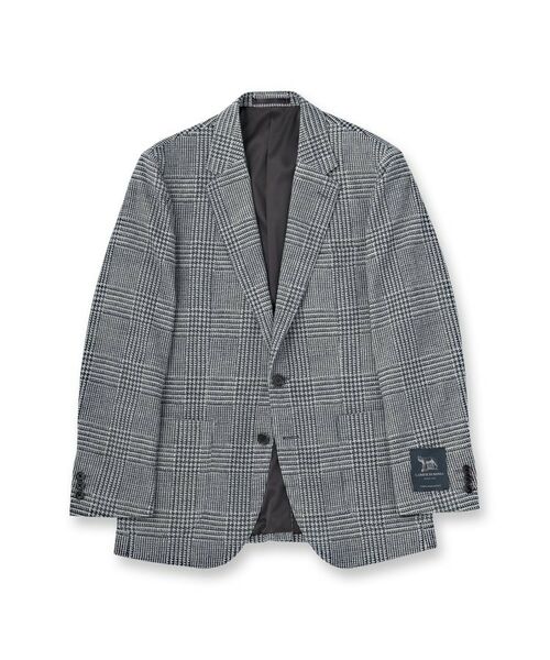TAKEO KIKUCHI / タケオキクチ テーラードジャケット | グレンチェックプリント ジャージ ジャケット | 詳細1