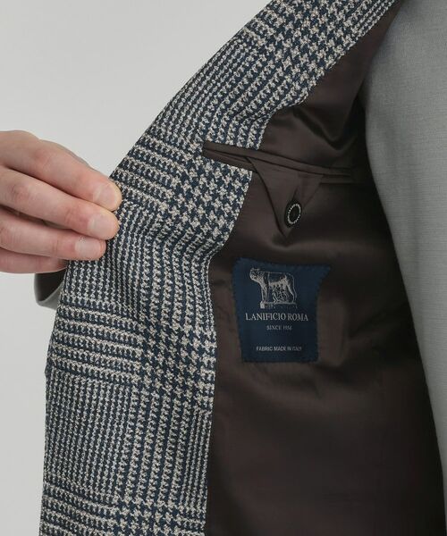 TAKEO KIKUCHI / タケオキクチ テーラードジャケット | グレンチェックプリント ジャージ ジャケット | 詳細10