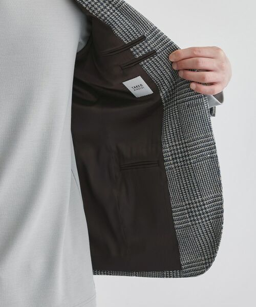 TAKEO KIKUCHI / タケオキクチ テーラードジャケット | グレンチェックプリント ジャージ ジャケット | 詳細11