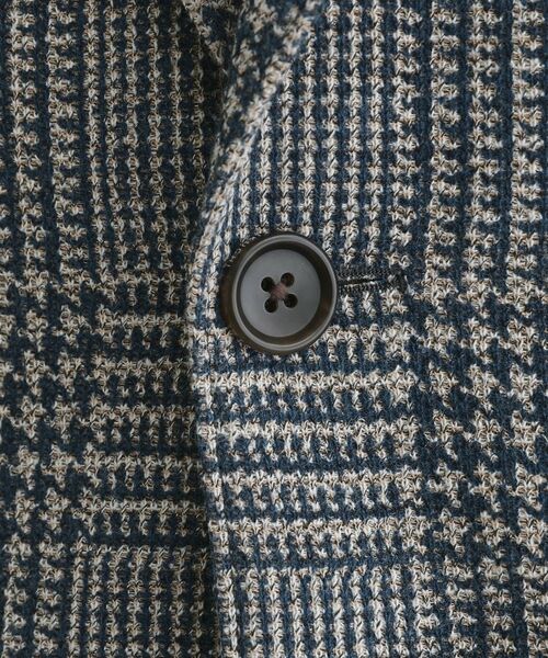 TAKEO KIKUCHI / タケオキクチ テーラードジャケット | グレンチェックプリント ジャージ ジャケット | 詳細13