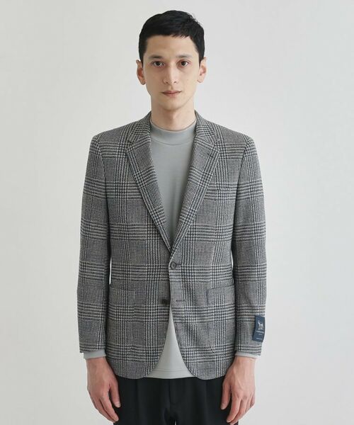 TAKEO KIKUCHI / タケオキクチ テーラードジャケット | グレンチェックプリント ジャージ ジャケット | 詳細2