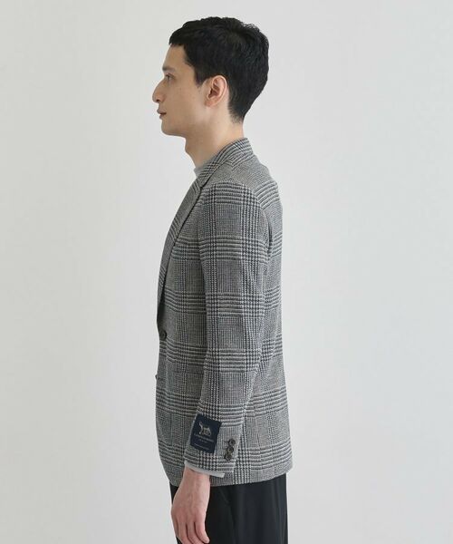 TAKEO KIKUCHI / タケオキクチ テーラードジャケット | グレンチェックプリント ジャージ ジャケット | 詳細3