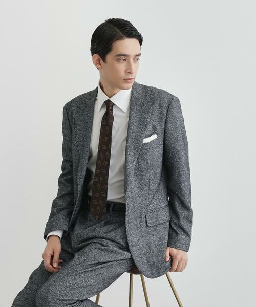 TAKEO KIKUCHI / タケオキクチ テーラードジャケット | 尾州織 シルクネップジャージ ジャケット | 詳細25