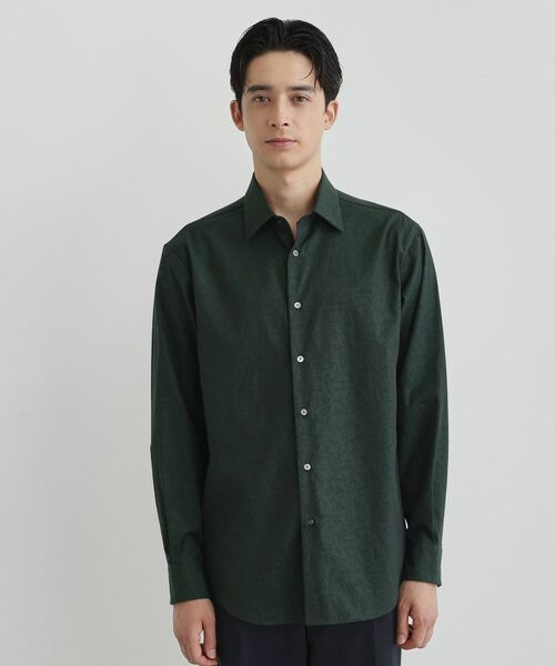 TAKEO KIKUCHI / タケオキクチ シャツ・ブラウス | ランダムロゴ ドビーシャツ | 詳細13