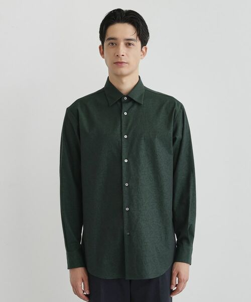 TAKEO KIKUCHI / タケオキクチ シャツ・ブラウス | ランダムロゴ ドビーシャツ | 詳細2