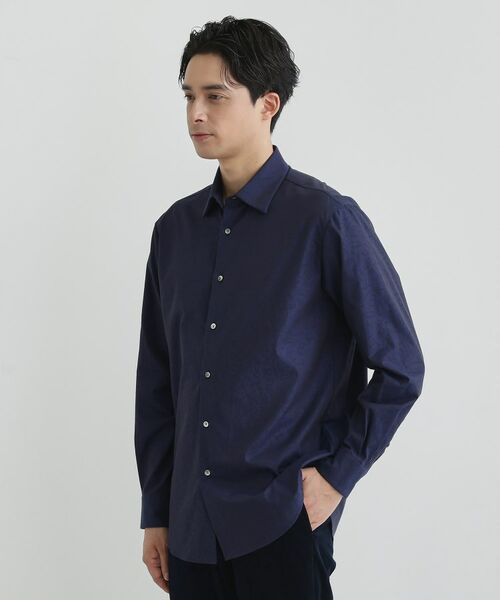 TAKEO KIKUCHI / タケオキクチ シャツ・ブラウス | ランダムロゴ ドビーシャツ | 詳細9