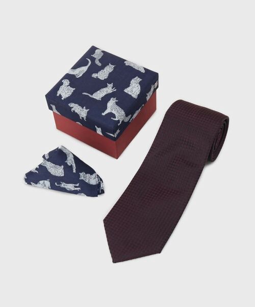 TAKEO KIKUCHI / タケオキクチ 服飾雑貨 | 【BOXセット】ベーシックネクタイ＆リバティハンカチ 特製ギフトセット | 詳細1