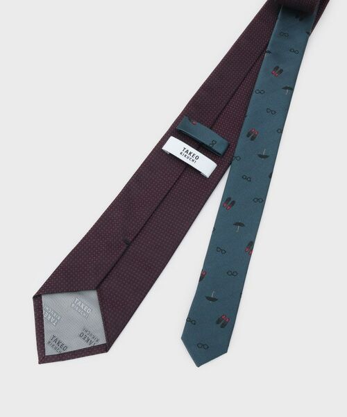 TAKEO KIKUCHI / タケオキクチ 服飾雑貨 | 【BOXセット】バスケットムジチェンジネクタイ×眼鏡型タイバー | 詳細4