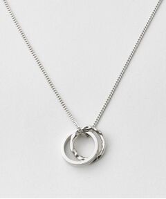 TAKEO KIKUCHI / タケオキクチ ネックレス・ペンダント・チョーカー | カラードトップ ダブルリングネックレス