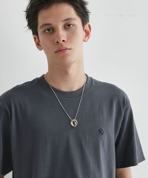 TAKEO KIKUCHI / タケオキクチ ネックレス・ペンダント・チョーカー | カラードトップ ダブルリングネックレス | 詳細13