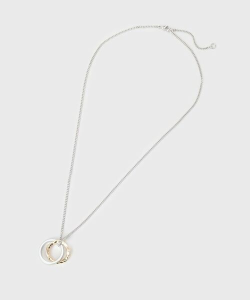 TAKEO KIKUCHI / タケオキクチ ネックレス・ペンダント・チョーカー | カラードトップ ダブルリングネックレス | 詳細2