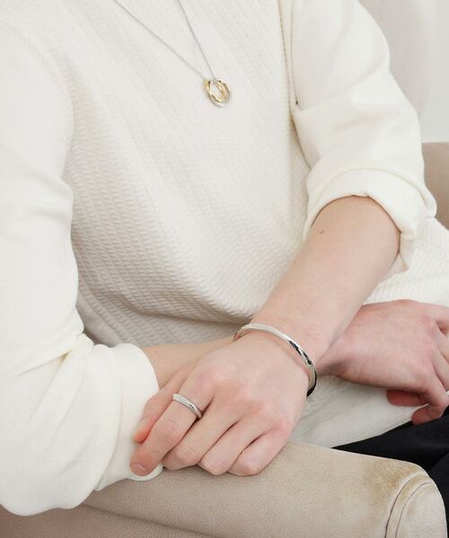 TAKEO KIKUCHI / タケオキクチ ネックレス・ペンダント・チョーカー | カラードトップ ダブルリングネックレス | 詳細21