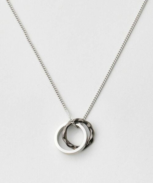 TAKEO KIKUCHI / タケオキクチ ネックレス・ペンダント・チョーカー | カラードトップ ダブルリングネックレス | 詳細8