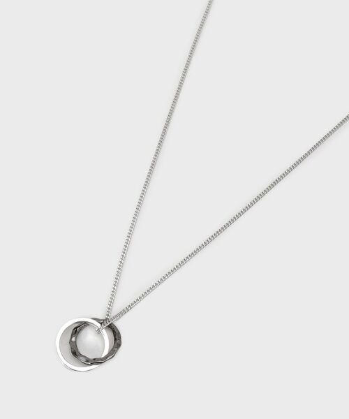 ジェイク リングネックレス カラードトップ Wリングネックレス （ネックレス・ペンダント