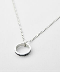 TAKEO KIKUCHI / タケオキクチ ネックレス・ペンダント・チョーカー | ブラックラインリングトップネックレス