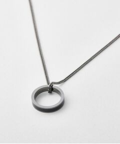 TAKEO KIKUCHI / タケオキクチ ネックレス・ペンダント・チョーカー | ブラックラインリングトップネックレス