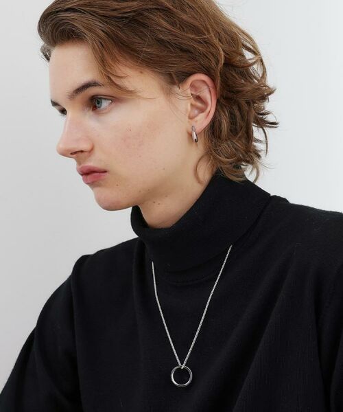 TAKEO KIKUCHI / タケオキクチ ネックレス・ペンダント・チョーカー | ブラックラインリングトップネックレス | 詳細10