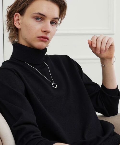 TAKEO KIKUCHI / タケオキクチ ネックレス・ペンダント・チョーカー | ブラックラインリングトップネックレス | 詳細12