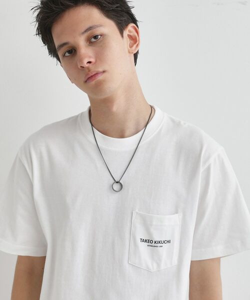 TAKEO KIKUCHI / タケオキクチ ネックレス・ペンダント・チョーカー | ブラックラインリングトップネックレス | 詳細8