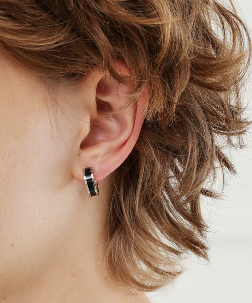 TAKEO KIKUCHI / タケオキクチ ピアス・イヤリング | ブラックエポラインピアス | 詳細8