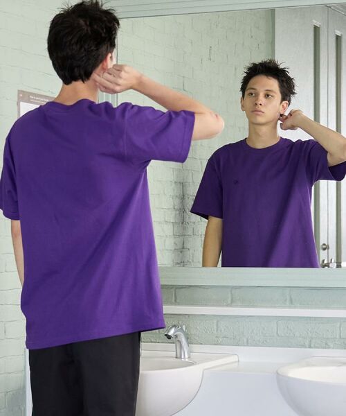 TAKEO KIKUCHI/タケオキクチ 【LIMITED】10colors ワンポイントロゴTシャツ パープル(083) 04(LL)