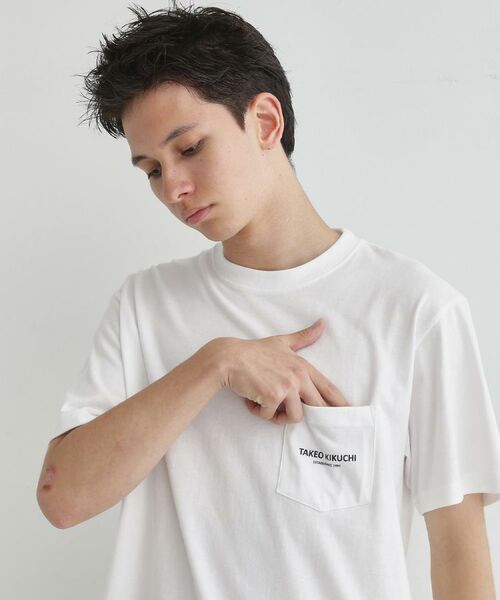 TAKEO KIKUCHI / タケオキクチ Tシャツ | 【LIMITED】EST.1984ワンポイントロゴTシャツ | 詳細28