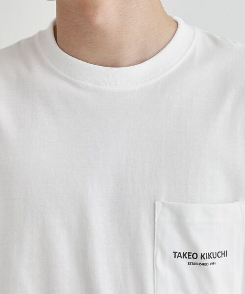 TAKEO KIKUCHI / タケオキクチ Tシャツ | 【LIMITED】EST.1984ワンポイントロゴTシャツ | 詳細5