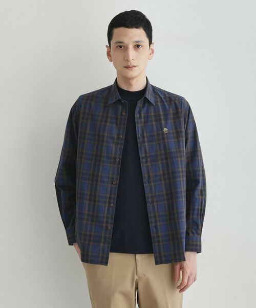 TAKEO KIKUCHI/タケオキクチ 【LIMITED】ダークチェック長袖シャツ ブルー(293) 04(LL) TAKEO KIKUCHI/タケオキクチ 【LIMITED】ダークチェック長袖シャツ ブルー(293) 04(LL)