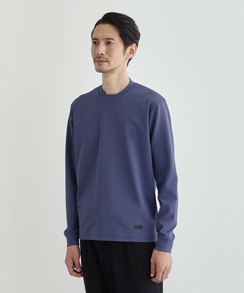 TAKEO KIKUCHI/タケオキクチ 【Sサイズ~】ストレッチ ポンチ テーラード Tシャツ ネイビー(094) 02(M) TAKEO KIKUCHI/タケオキクチ 【Sサイズ~】ストレッチ ポンチ テーラード Tシャツ ネイビー(094) 02(M)