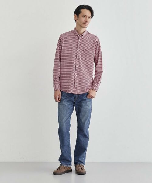 TAKEO KIKUCHI / タケオキクチ シャツ・ブラウス | 【抗菌防臭】サッカーギンガムチェック ボタンダウンシャツ | 詳細17