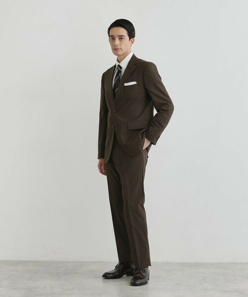 TAKEO KIKUCHI/タケオキクチ 【Begin12月号掲載】コーデュラ(R)トロピカル ストレッチ スーツ ブラウン(043) 03(L) TAKEO KIKUCHI/タケオキクチ 【Begin12月号掲載】コーデュラ(R)トロピカル ストレッチ スーツ ブラウン(043) 03(L)