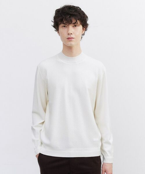 TAKEO KIKUCHI / タケオキクチ ニット・セーター | 【Sサイズ～】ハイゲージ モックネック ニット プルオーバー | 詳細10