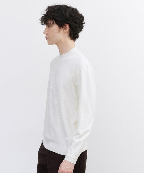 TAKEO KIKUCHI / タケオキクチ ニット・セーター | 【Sサイズ～】ハイゲージ モックネック ニット プルオーバー | 詳細11