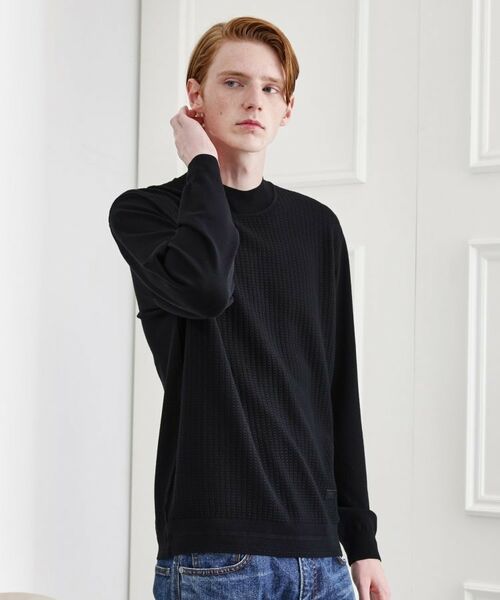 TAKEO KIKUCHI / タケオキクチ ニット・セーター | 【Sサイズ～】ハイゲージ モックネック ニット プルオーバー | 詳細14
