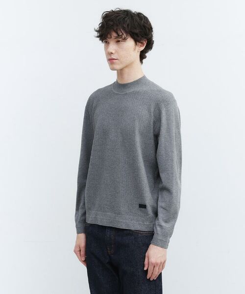 TAKEO KIKUCHI / タケオキクチ ニット・セーター | 【Sサイズ～】ハイゲージ モックネック ニット プルオーバー | 詳細18