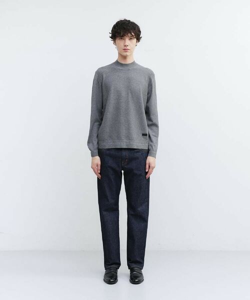 TAKEO KIKUCHI / タケオキクチ ニット・セーター | 【Sサイズ～】ハイゲージ モックネック ニット プルオーバー | 詳細21