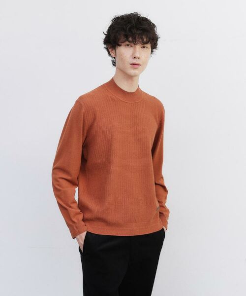 TAKEO KIKUCHI / タケオキクチ ニット・セーター | 【Sサイズ～】ハイゲージ モックネック ニット プルオーバー | 詳細24