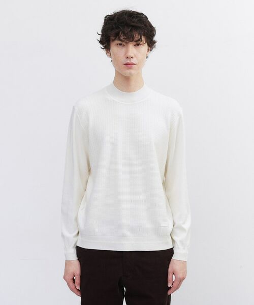 TAKEO KIKUCHI/タケオキクチ 【Sサイズ~】ハイゲージ モックネック ニット プルオーバー オフホワイト(003) 01(S) TAKEO KIKUCHI/タケオキクチ 【Sサイズ~】ハイゲージ モックネック ニット プルオーバー オフホワイト(003) 01(S)