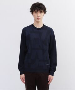 TAKEO KIKUCHI / タケオキクチ ニット・セーター | 【Made in JAPAN】ビッグチェック＆スライドパズル柄 ニット