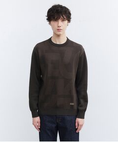 TAKEO KIKUCHI / タケオキクチ ニット・セーター | 【Made in JAPAN】ビッグチェック＆スライドパズル柄 ニット