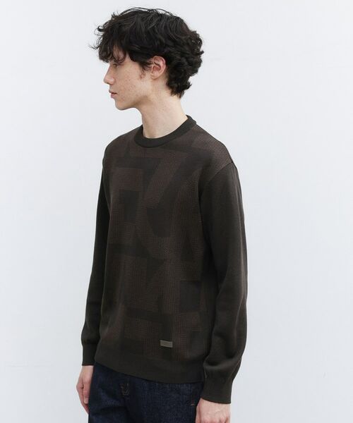 TAKEO KIKUCHI / タケオキクチ ニット・セーター | 【Made in JAPAN】ビッグチェック＆スライドパズル柄 ニット | 詳細22