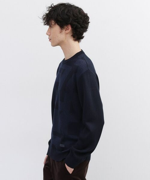 TAKEO KIKUCHI / タケオキクチ ニット・セーター | 【Made in JAPAN】ビッグチェック＆スライドパズル柄 ニット | 詳細26