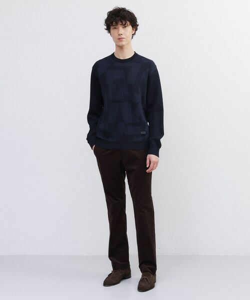 TAKEO KIKUCHI / タケオキクチ ニット・セーター | 【Made in JAPAN】ビッグチェック＆スライドパズル柄 ニット | 詳細27