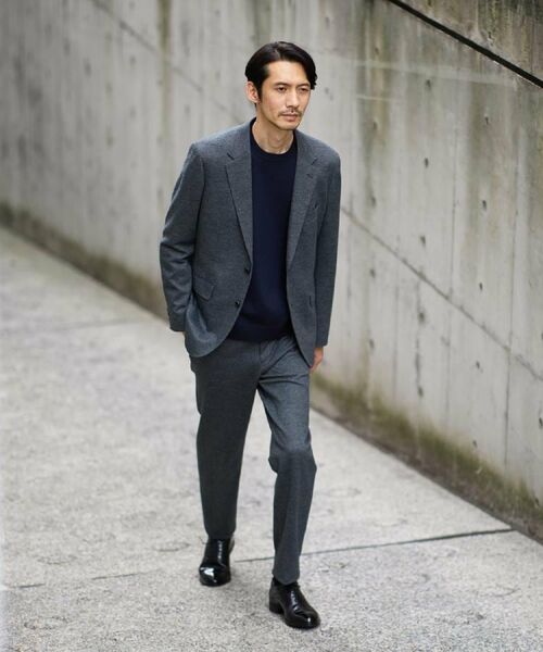 TAKEO KIKUCHI / タケオキクチ ニット・セーター | 【Sサイズ~】アンチピリング テーラードネック ニット | 詳細28