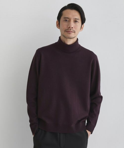 TAKEO KIKUCHI / タケオキクチ ニット・セーター | 【Sサイズ～】アンチピリング タートルネック ニット | 詳細15